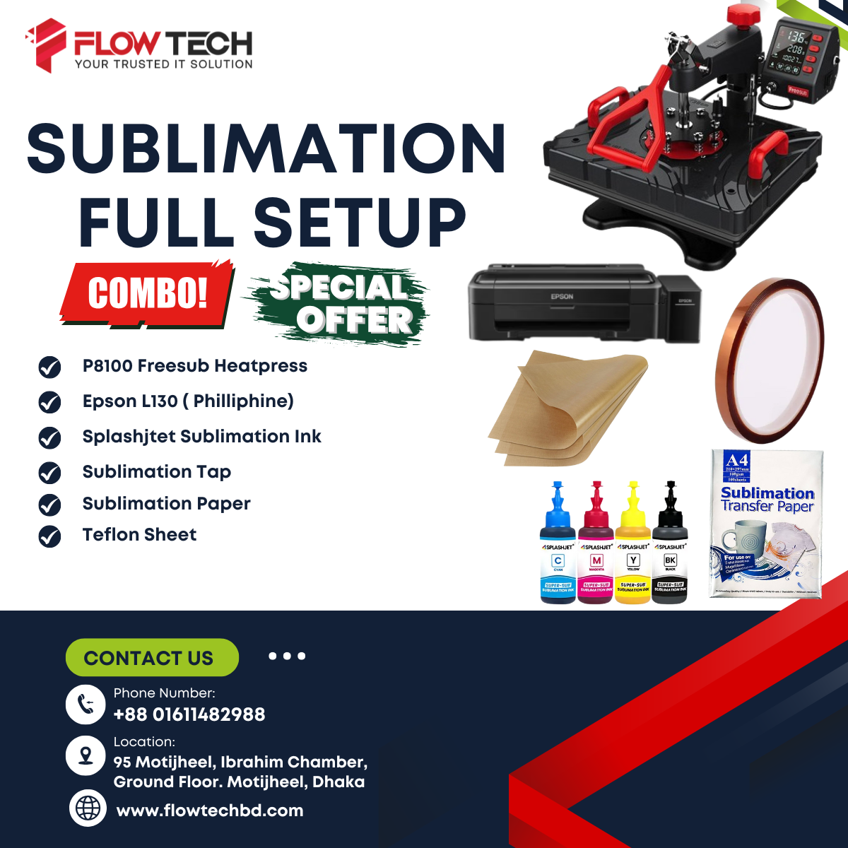 🔥 Sublimation Full Setup Combo Offer – Start Your Printing Business Today! 🔥